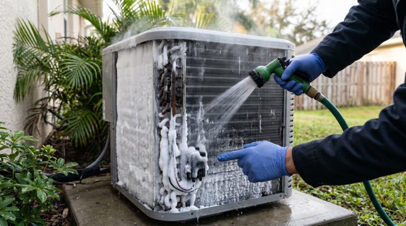 Heat Pump Freezing Up in Davenport, FL | Top Notch Air