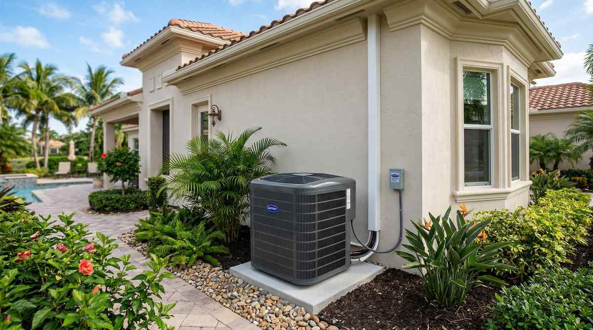 Carrier heat pump installation in Polk County, FL | Top Notch Air Conditioning & Heating